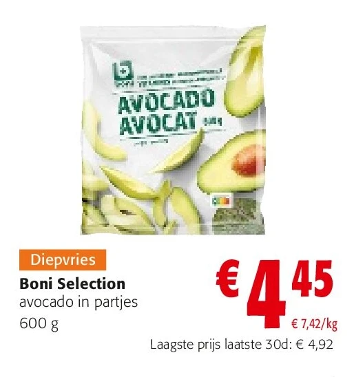 Boni Selection avocado in partjes 600 g