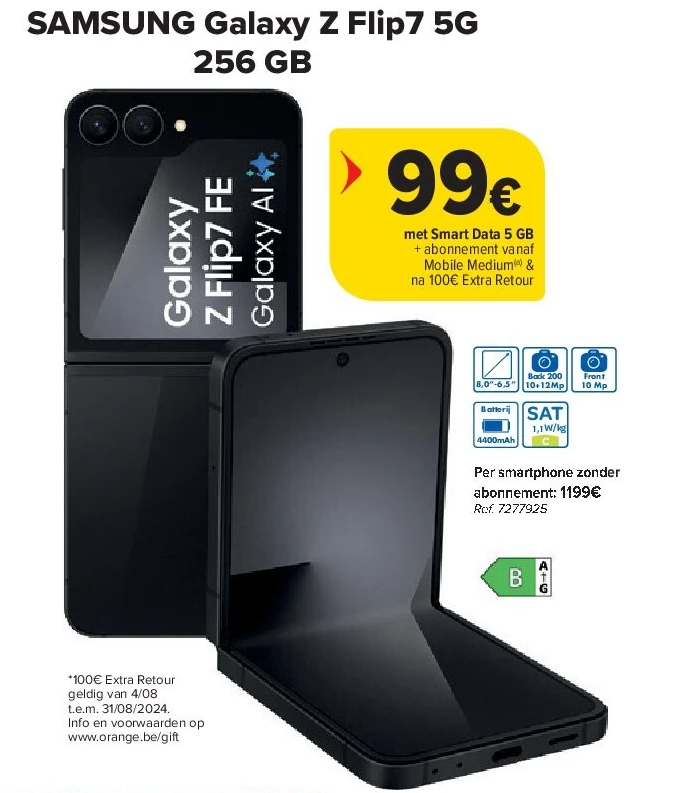 SAMSUNG Galaxy Z Flip7 5G 256 GB