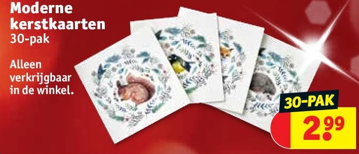 Moderne kerstkaarten