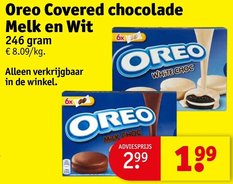 Oreo Covered chocolade Melk en Wit