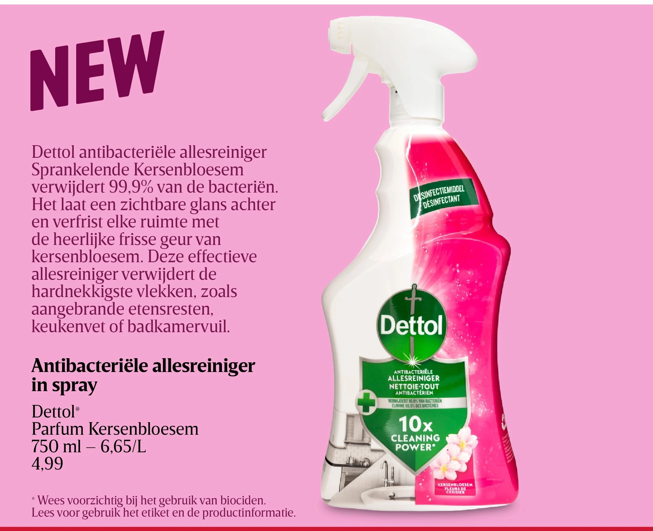 Antibacteriële allesreiniger in spray