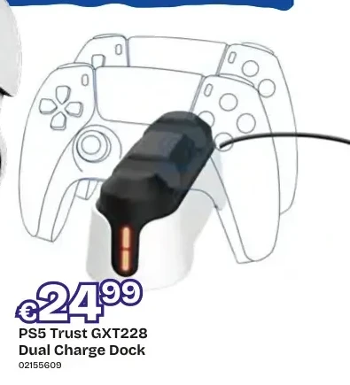 PS5 Trust GXT228 Dual Charge Dock