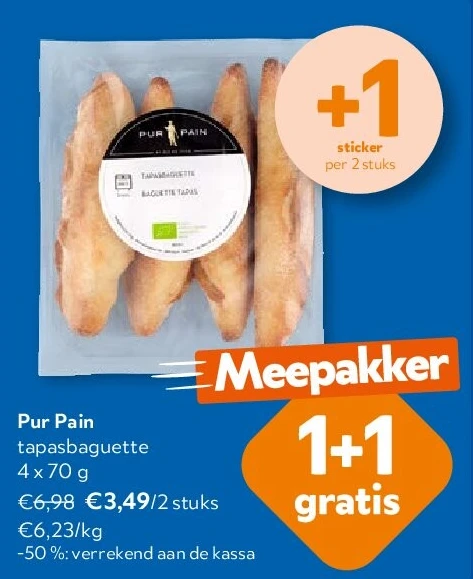 Pur Pain tapasbaguette 4 x 70 g