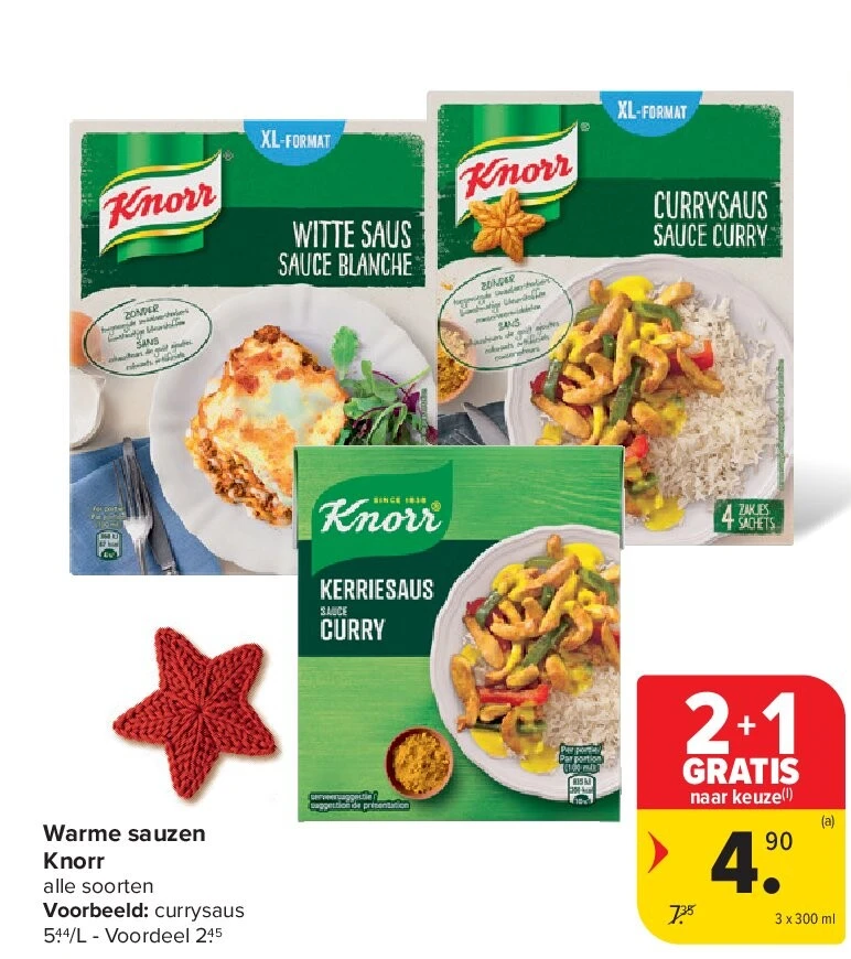 Warme sauzen Knorr