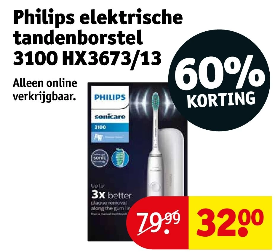 Philips elektrische tandenborstel 3100 HX3673/13