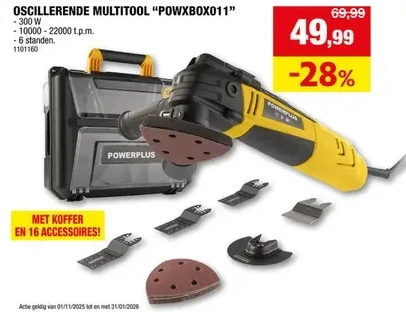 OSCILLERENDE MULTITOOL "POWXBOX011"