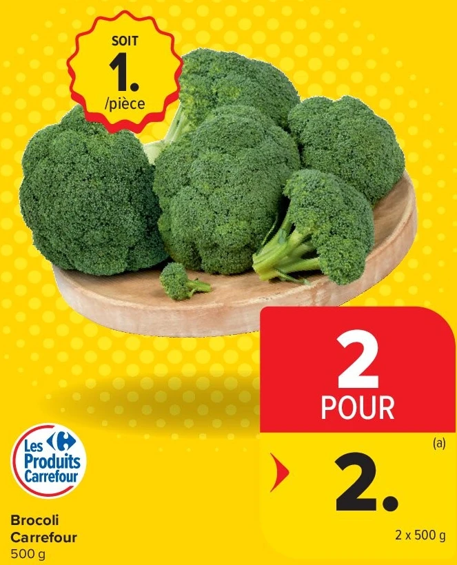 Brocoli Carrefour 2 x 500 g