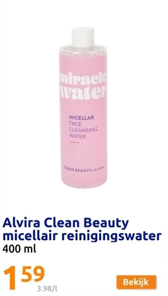 Alvira Clean Beauty micellair reinigingswater