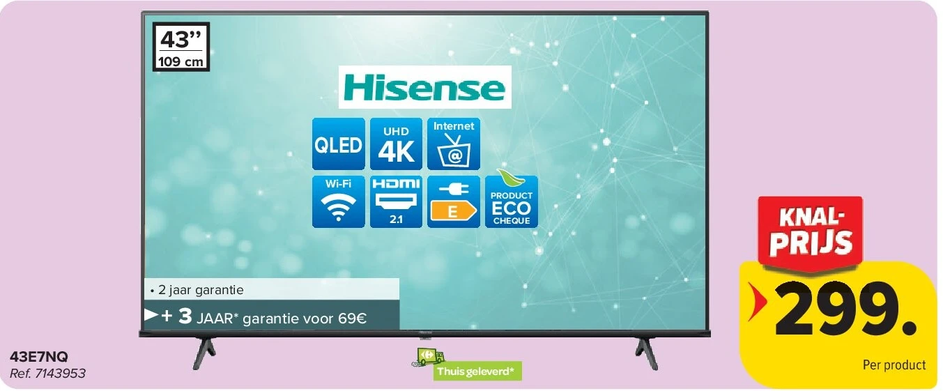 Hisense 43E7NQ 4K TV