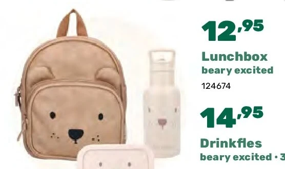 Lunchbox beary excited