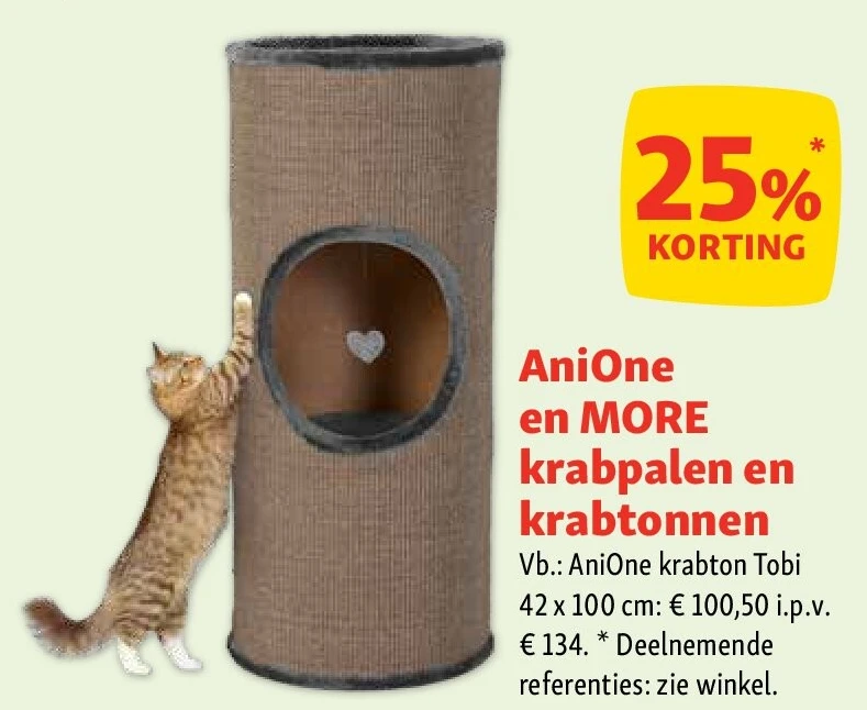 AniOne en MORE krabpalen en krabtonnen