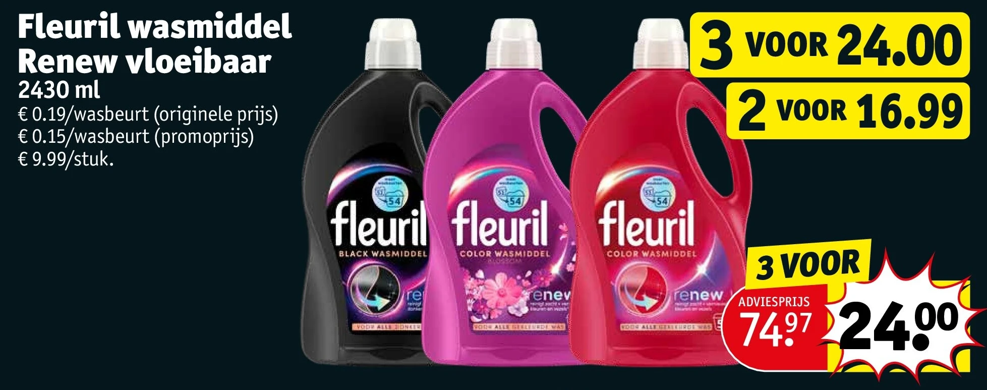 Fleuril wasmiddel Renew vloeibaar