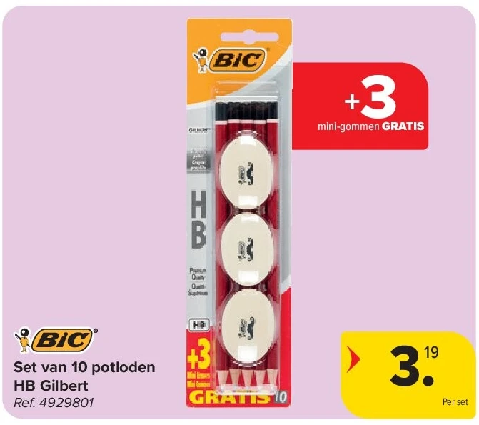 Set van 10 potloden HB Gilbert