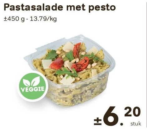 Pastasalade met pesto