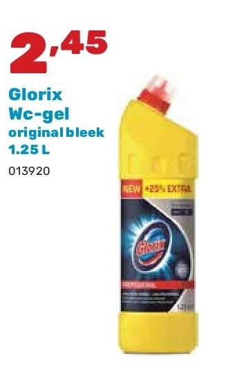 Glorix Wc-gel original bleek 1.25 L