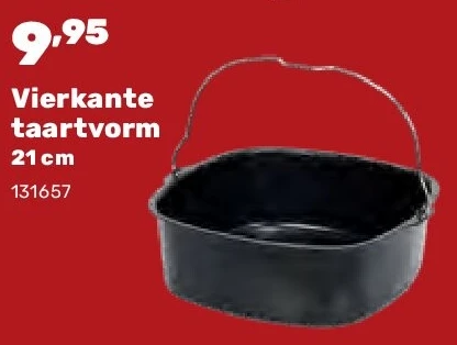 Vierkante taartvorm 21 cm