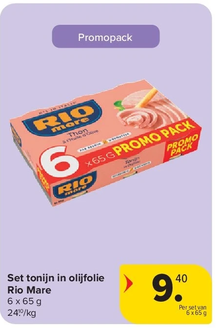 Set tonijn in olijfolie Rio Mare