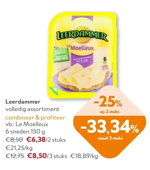 Leerdammer Le Moelleux 6 sneden 150 g