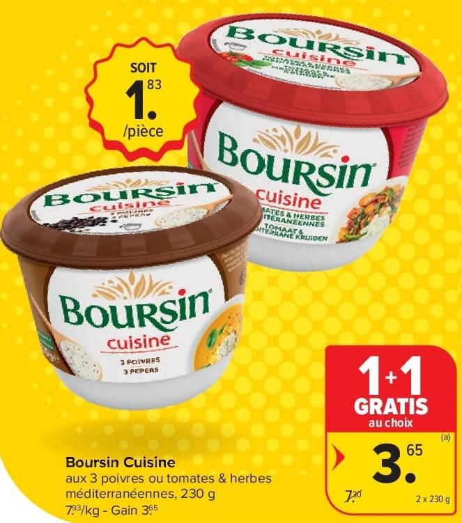 Boursin Cuisine 2 x 230 g