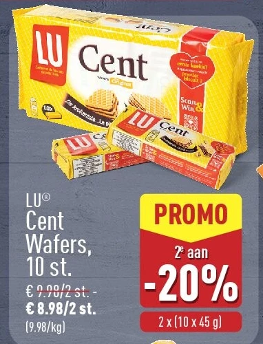 Cent Wafers, 10st.
