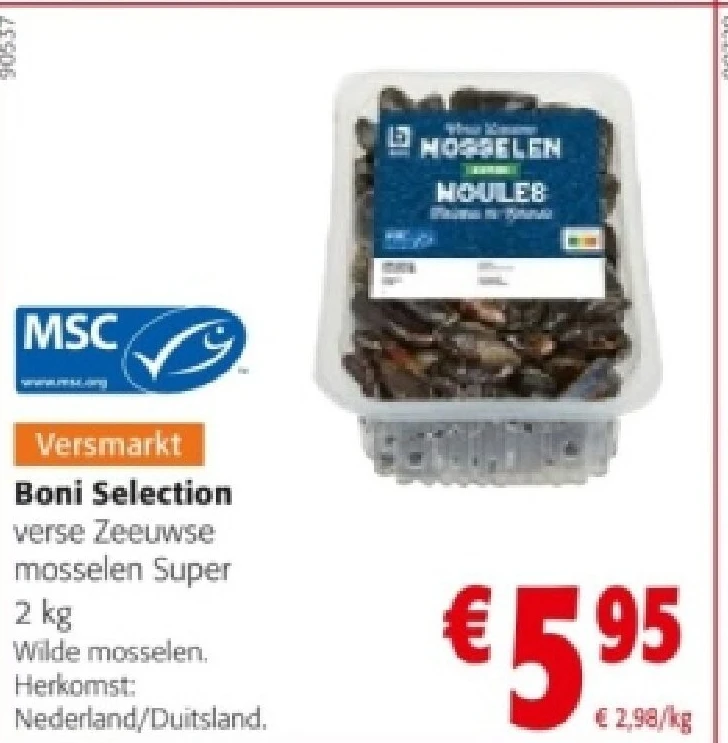Boni Selection verse Zeeuwse mosselen Super 2 kg
