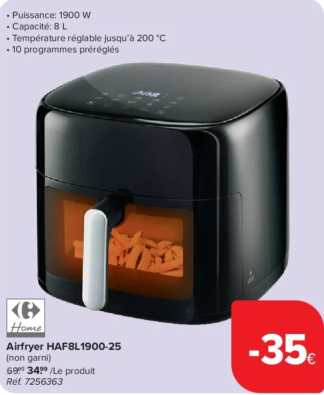 Home Airfryer HAF8L1900-25