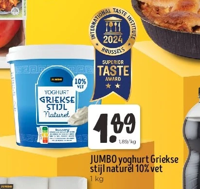 JUMBO yoghurt Griekse stijl naturel 10% vet