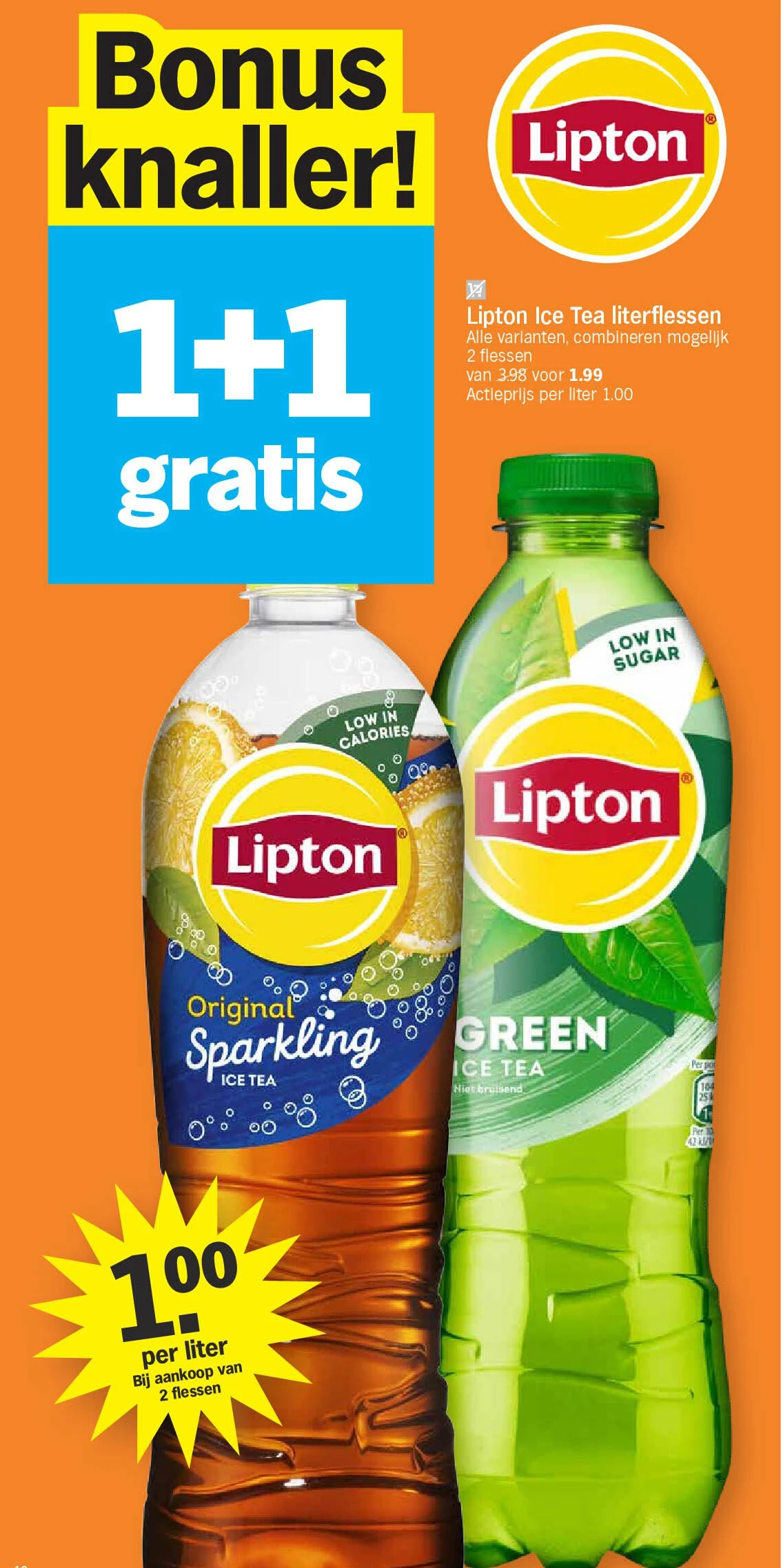 Lipton Ice Tea literflessen