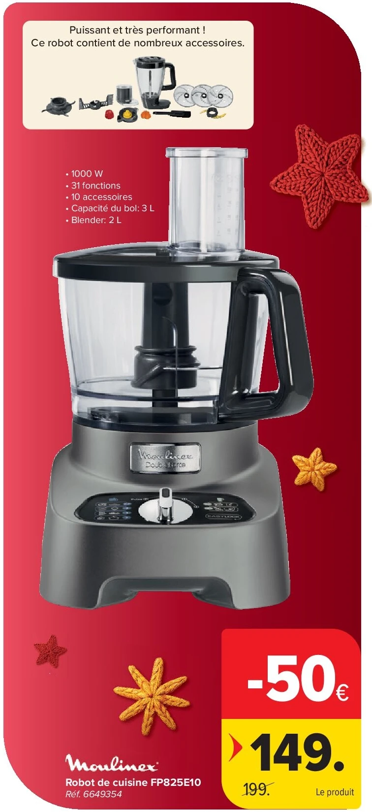 Robot de cuisine FP825E10