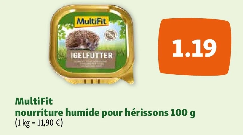MultiFit nourriture humide pour hérissons 100 g