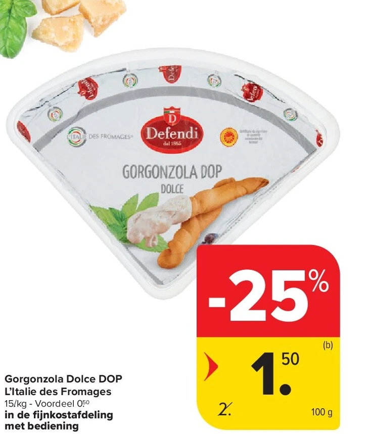 Gorgonzola Dolce DOP L’Italie des Fromages