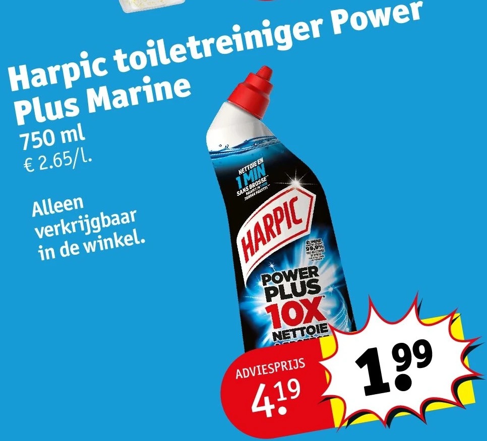 Harpic toiletreiniger Power Plus Marine