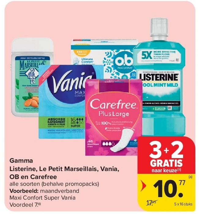 Gamma Listerine, Le Petit Marseillais, Vania, OB en Carefree