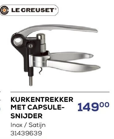 KURKENTREKKER MET CAPSULESNIJDER