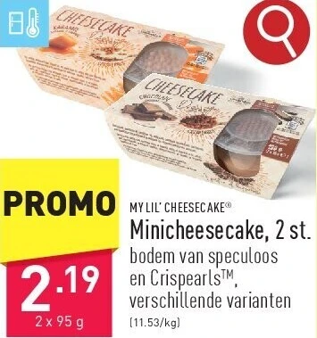 Minicheesecake, 2 st.