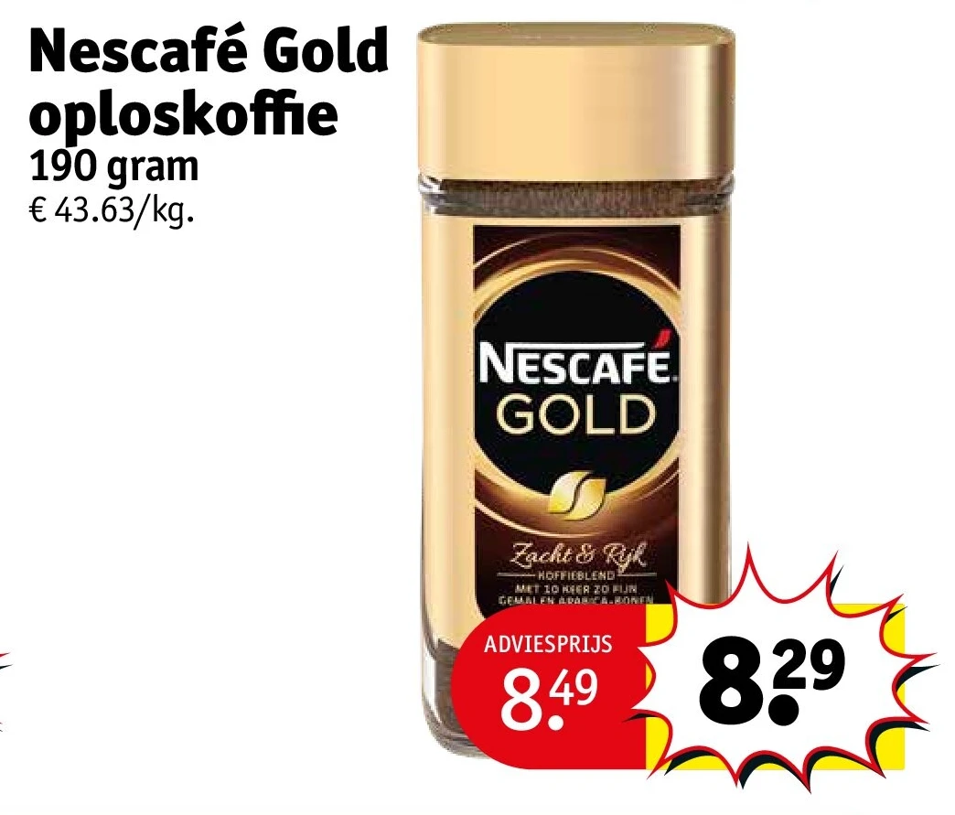 Nescafé Gold oploskoffie