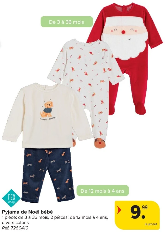 Pyjama de Noël bébé