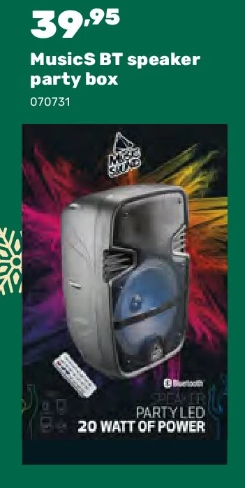 MusicS BT speaker party box