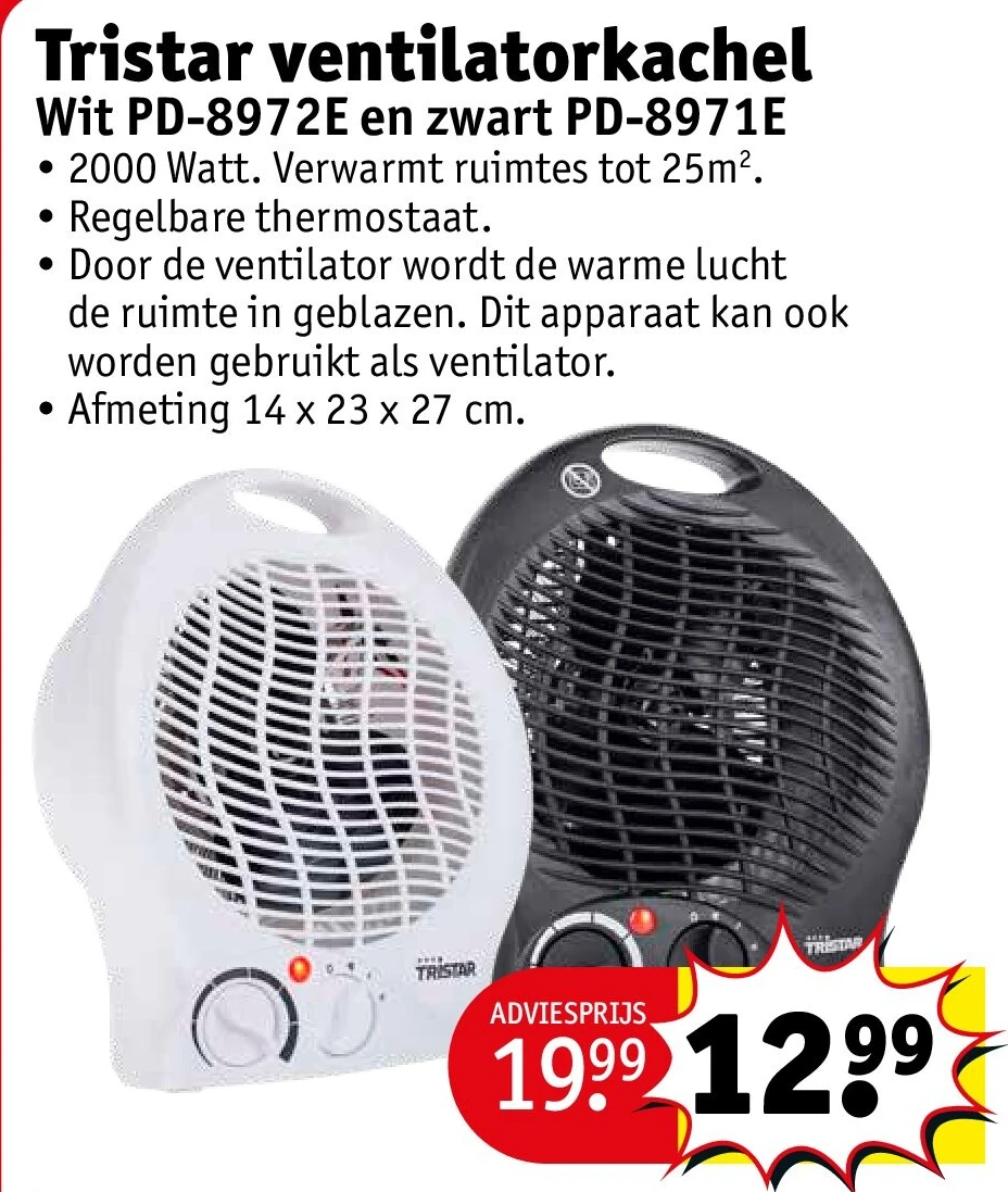 Tristar ventilatorkachel