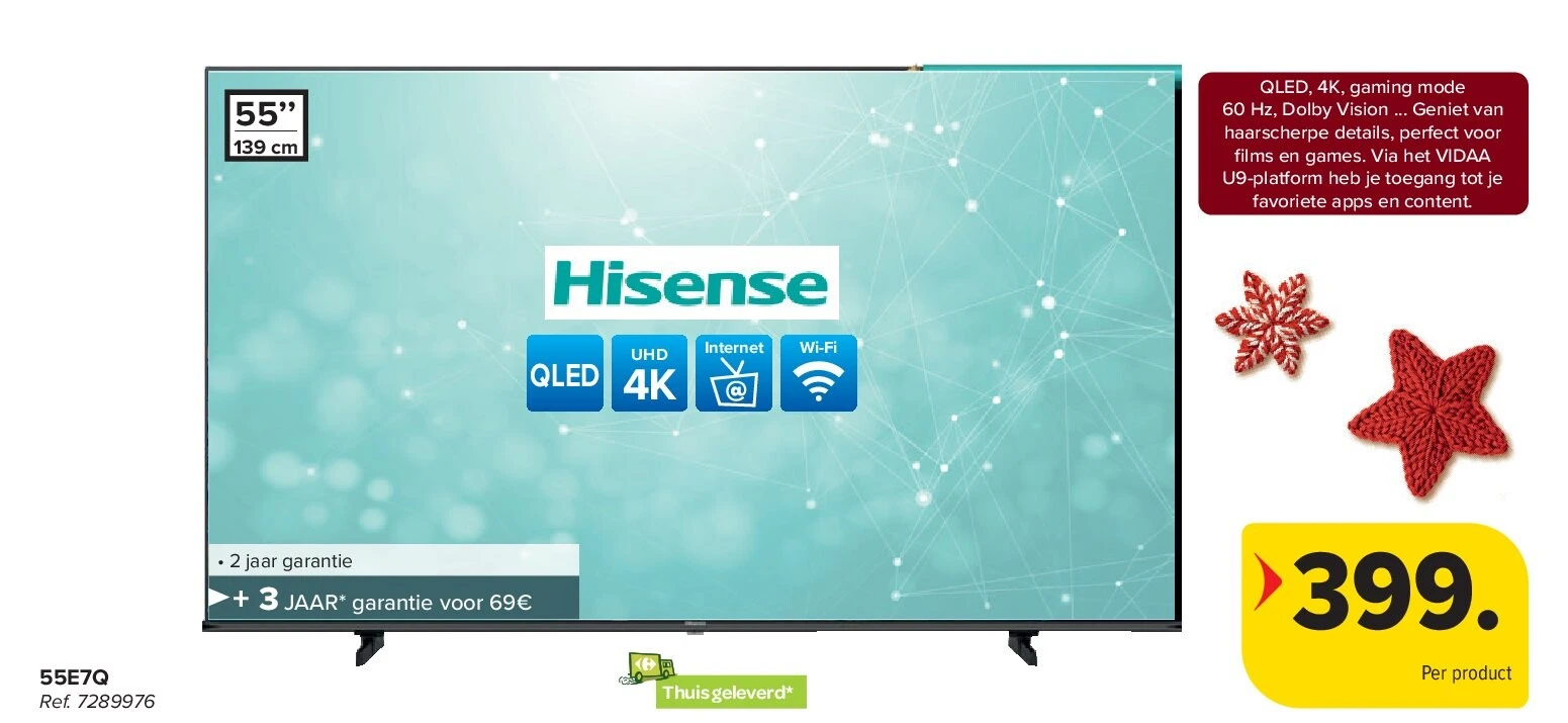 Hisense 55E7Q 4K TV