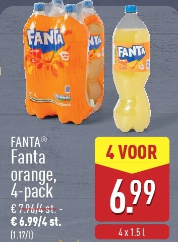 Fanta orange, 4-pack