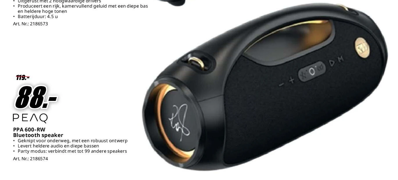 PPA 600-RW Bluetooth speaker