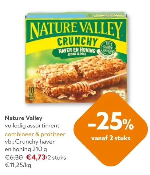 Nature Valley Crunchy haver en honing 210 g