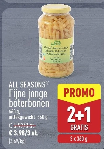Fijne jonge boterbonen