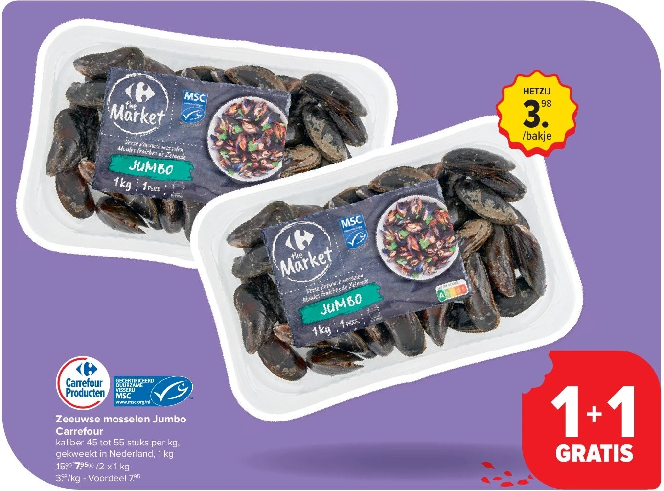 Zeeuwse mosselen Jumbo Carrefour