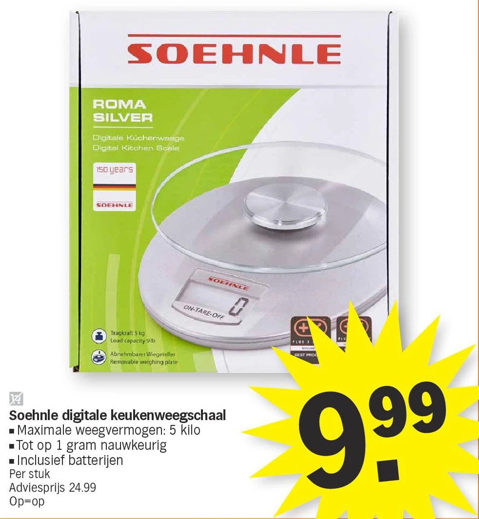 Soehnle digitale keukenweegschaal