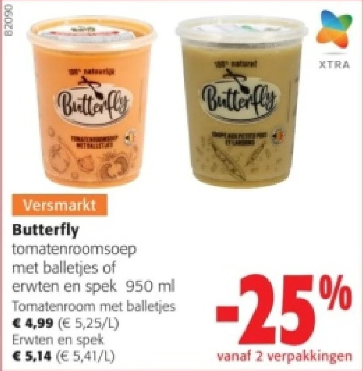 Butterfly Tomatenroom met balletjes