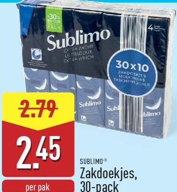 Zakdoekjes, 30pack