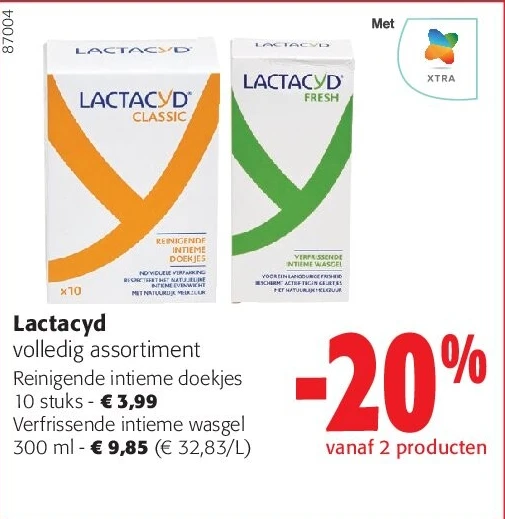 Lactacyd Reinigende intieme doekjes 10 stuks