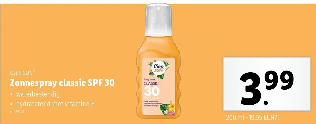 Zonnespray classic SPF 30